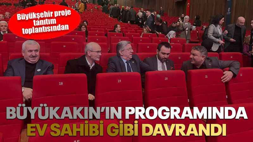 Büyükakın’ın programında ev sahibi gibi davrandı